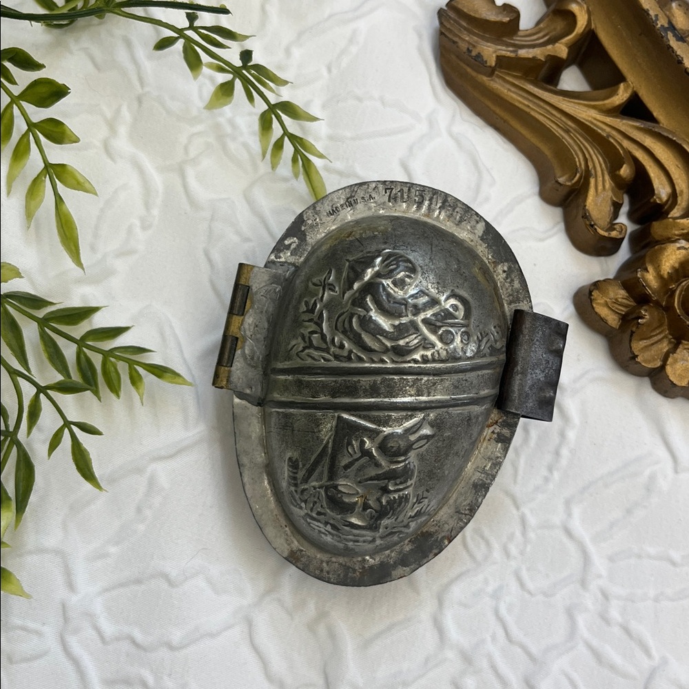 Vintage Metal Chocolate Mold